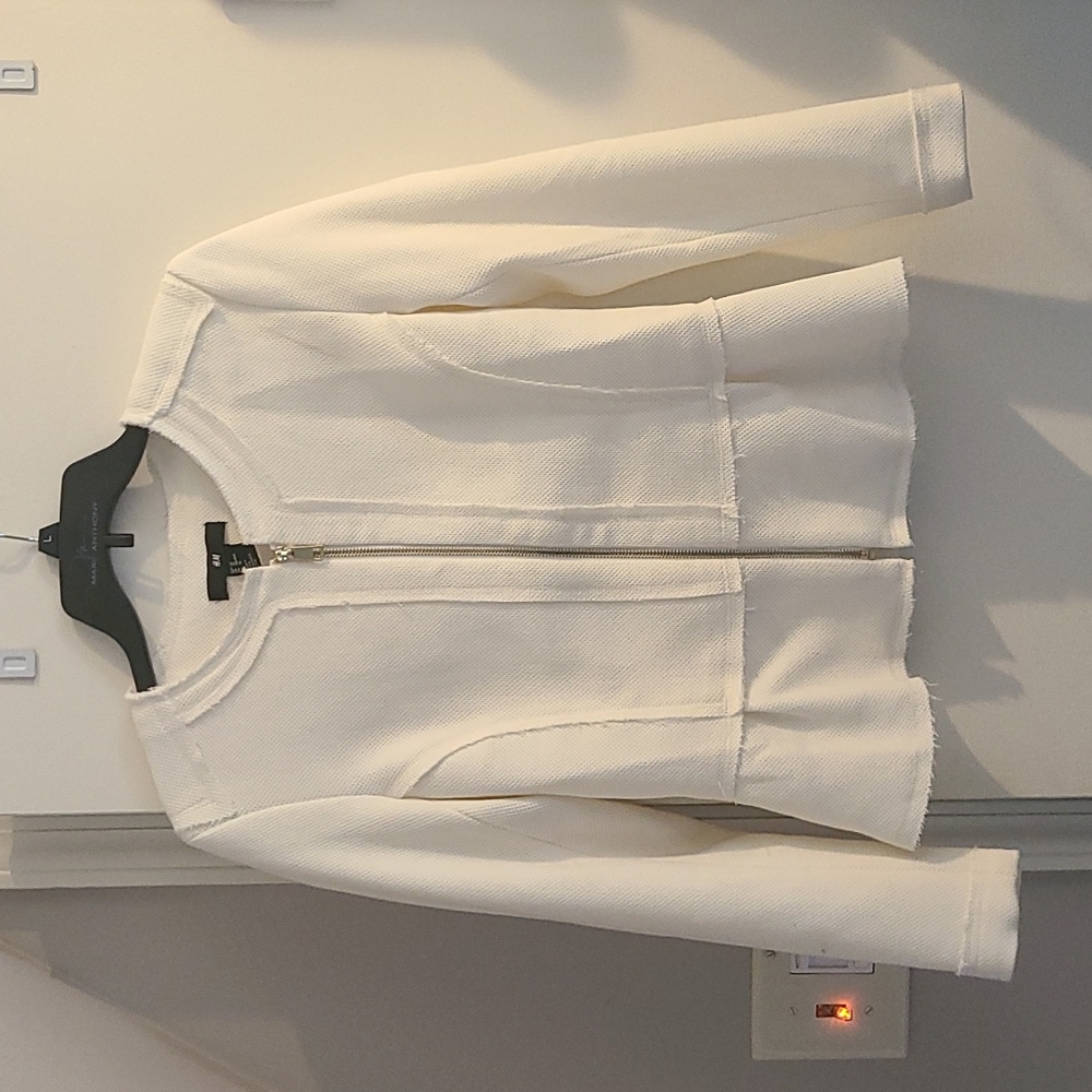 Cream peplum jacket